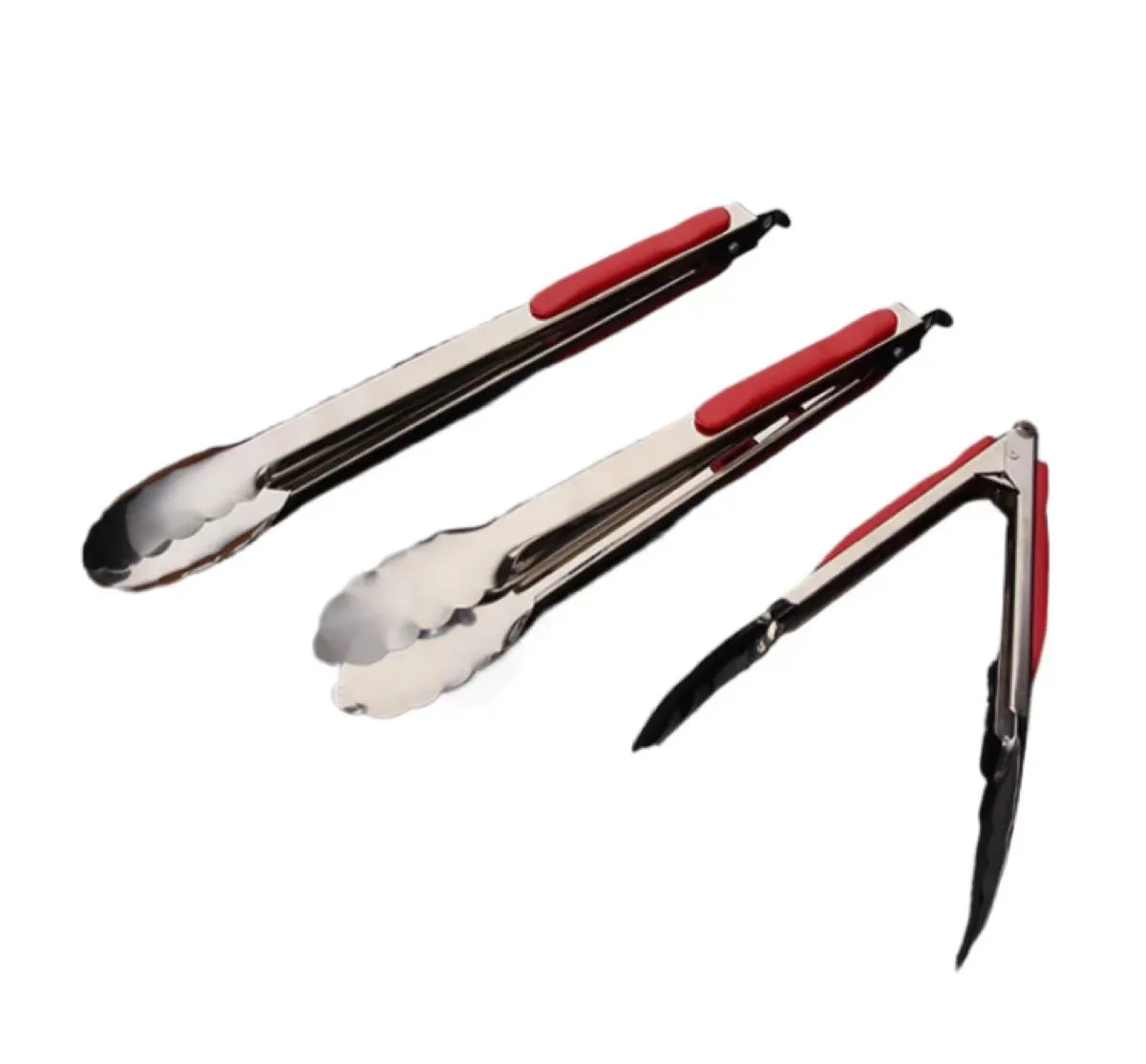 Stainless Steel Serving Food BBQ Tong 4