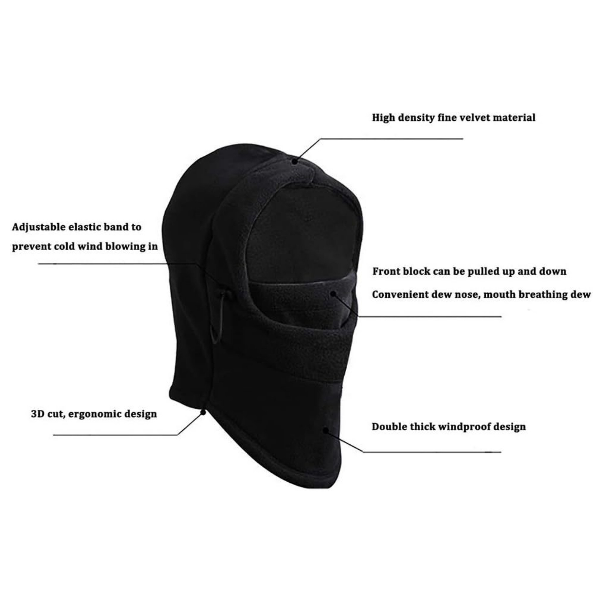 Fleece Lining Ski Mask 3