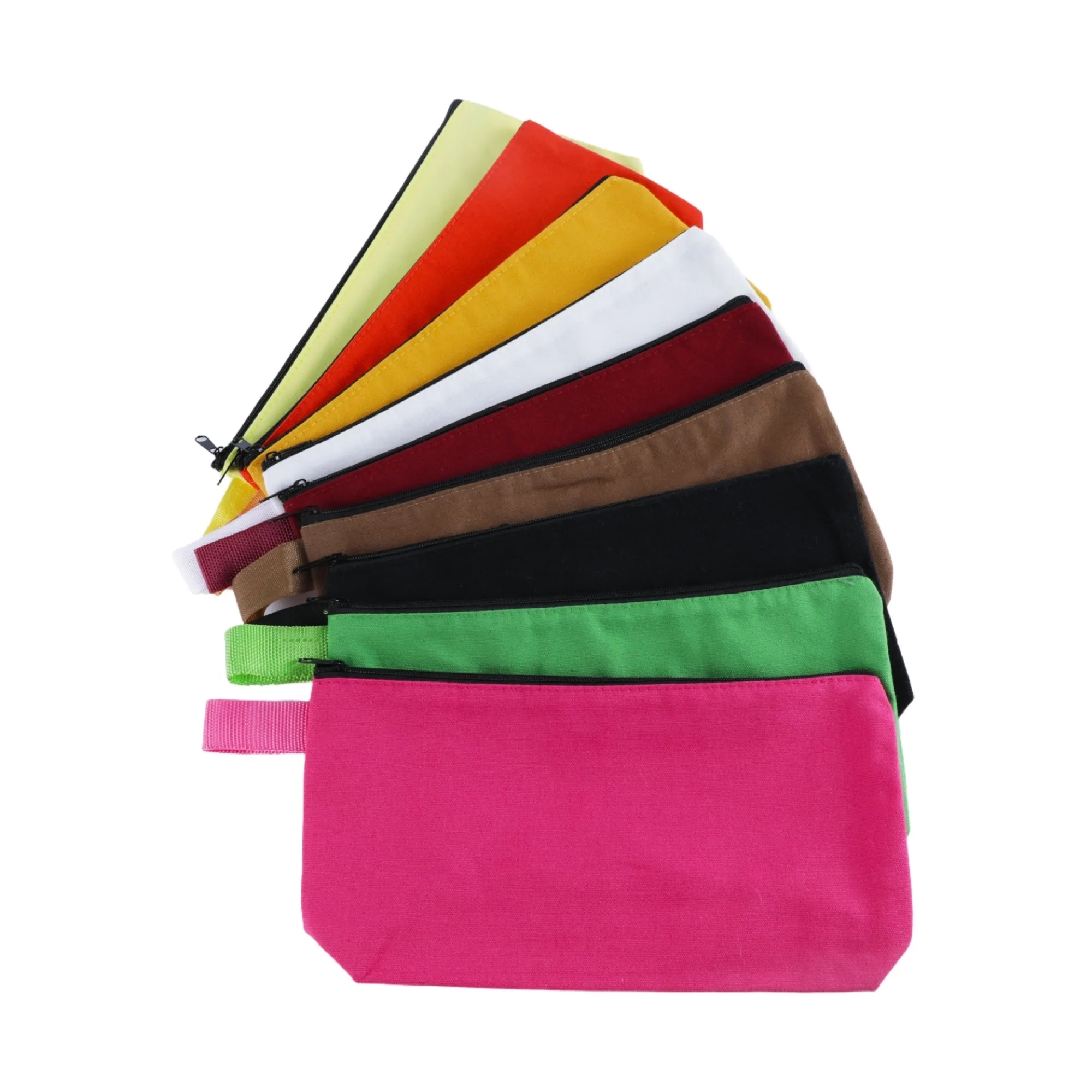Durable Eco Canvas Pencil Pouch Pen Bags 6
