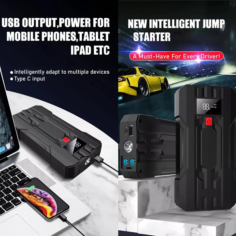 12V Intelligent Jump Starter with LCD Display 3