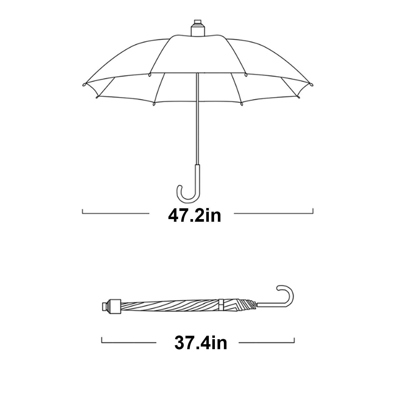47.2'' Rainbow Umbrella 1