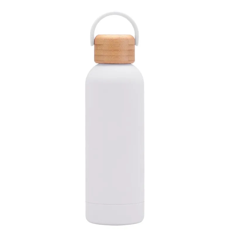 17 Oz Stainless Steel Water Bottle With Bamboo Lid 5
