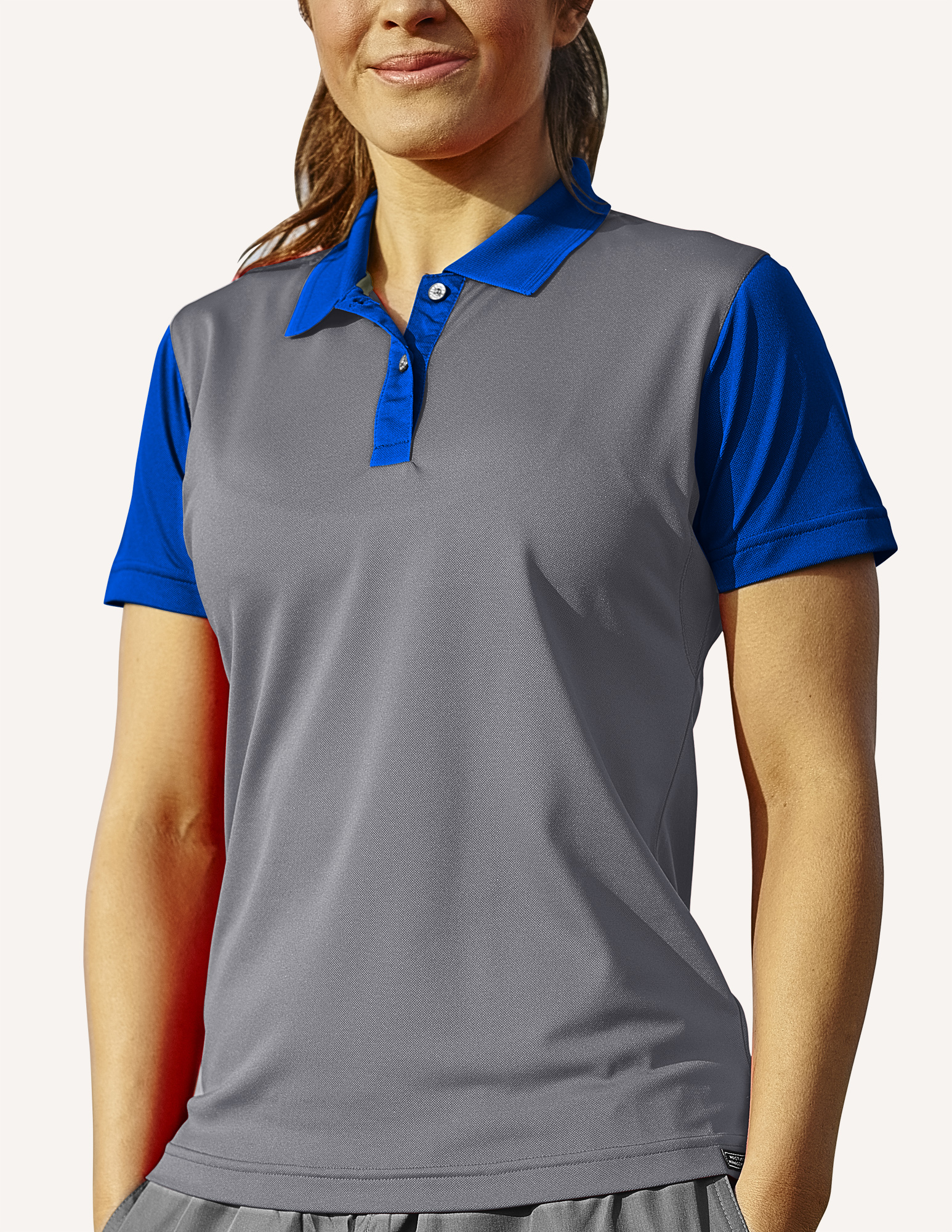 Ladies Corvette Recharged Hybrid Interlock Color Block Polo Shirt 6