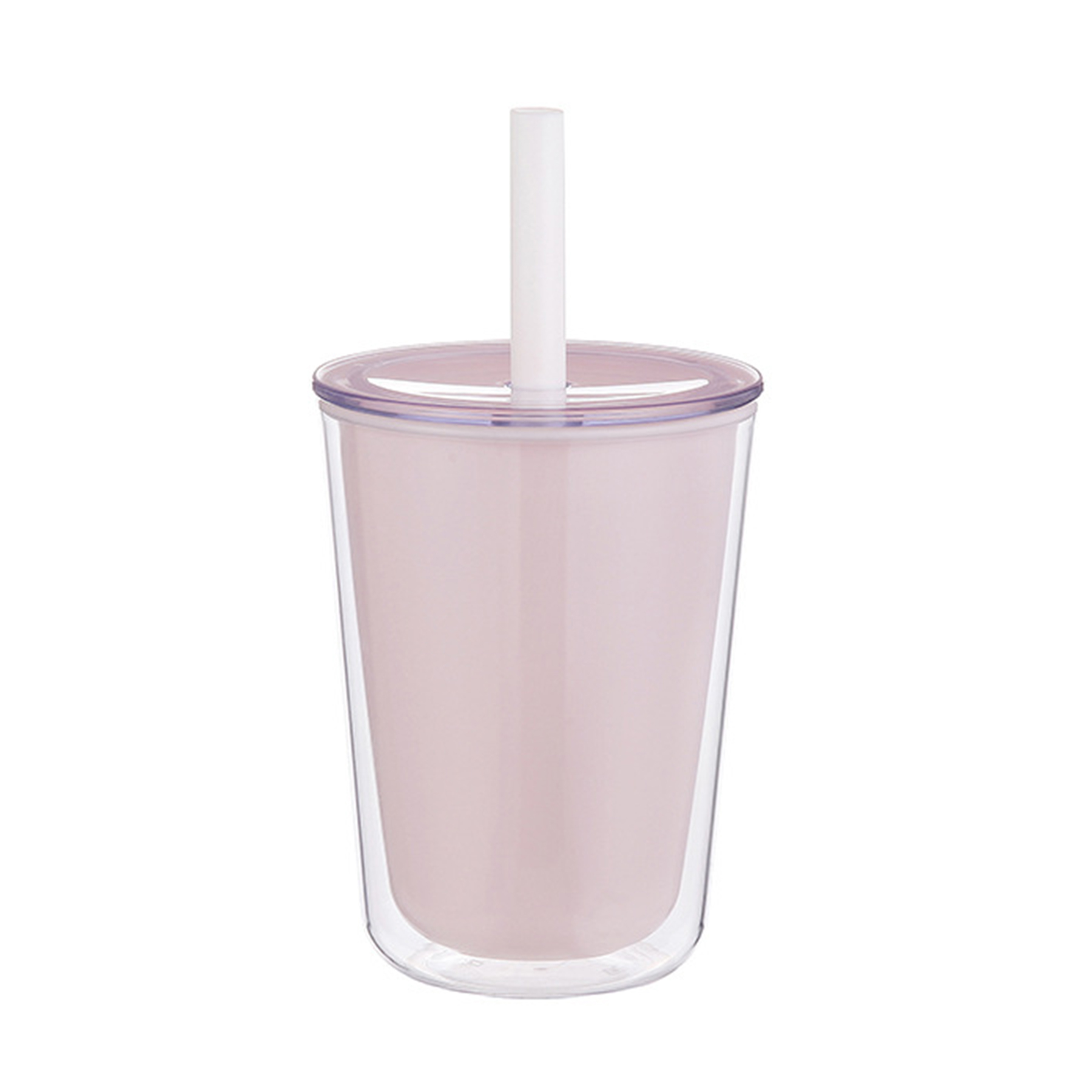 Plastic Summer Portable Large Capacity Straw Cup 2