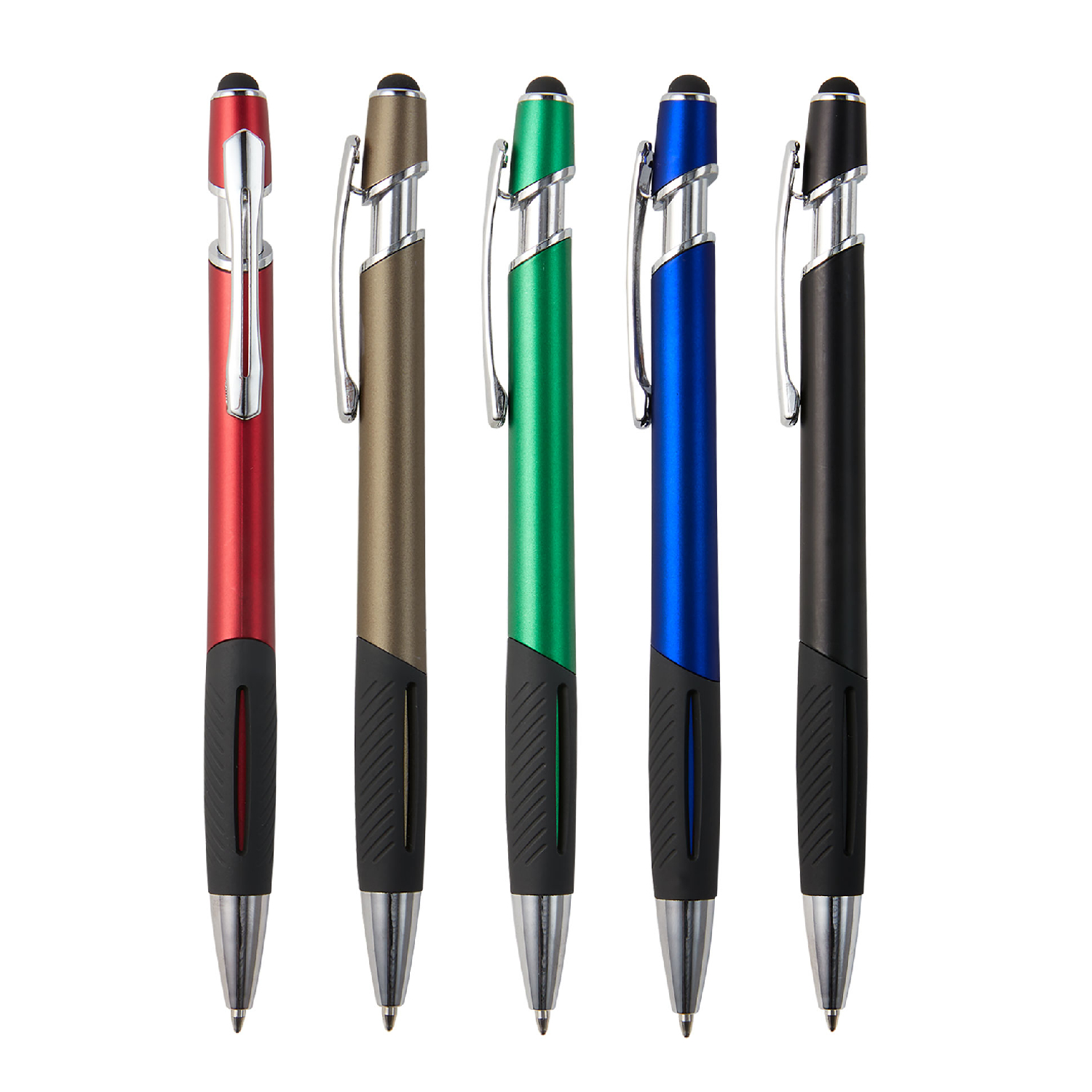 Plunger Action Stylus Ballpoint Pen 4