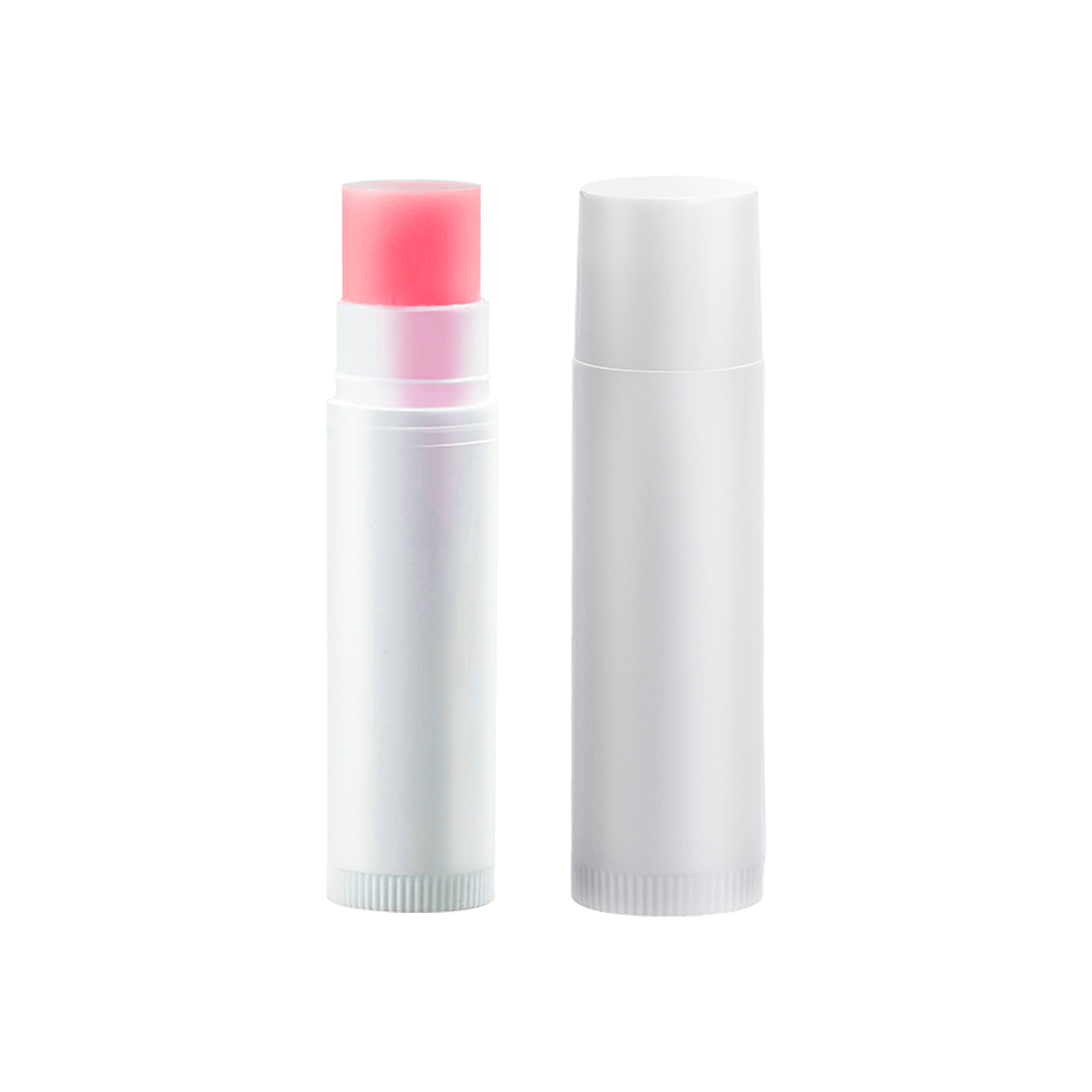 5g Natural Beeswax Lip Balm Moisturizer In White Tube With Sticker Imprint 3