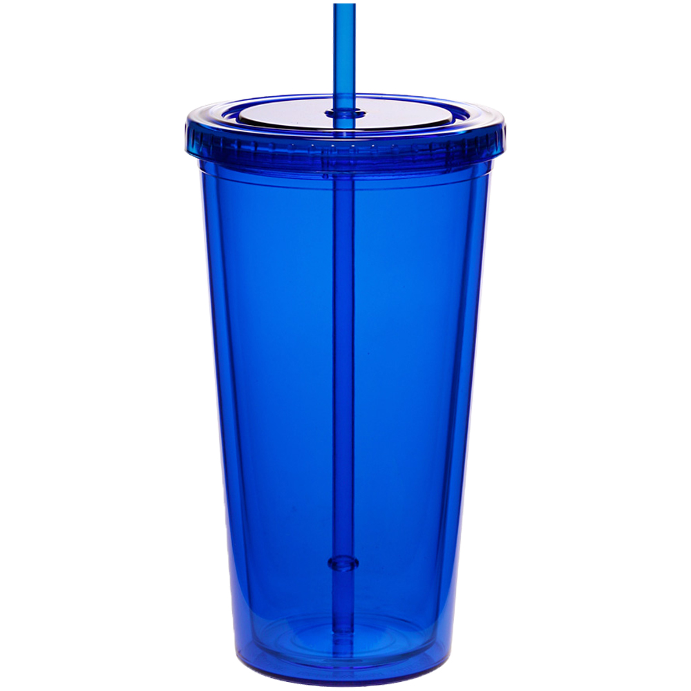 20 oz. Double Wall Acrylic Tumblers With Straws