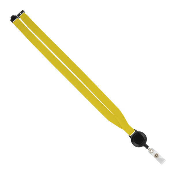 IMPORT 3/4" Polyester Lanyard with Retractable Badge Reel and IPH7 back of neck convenience release. 123