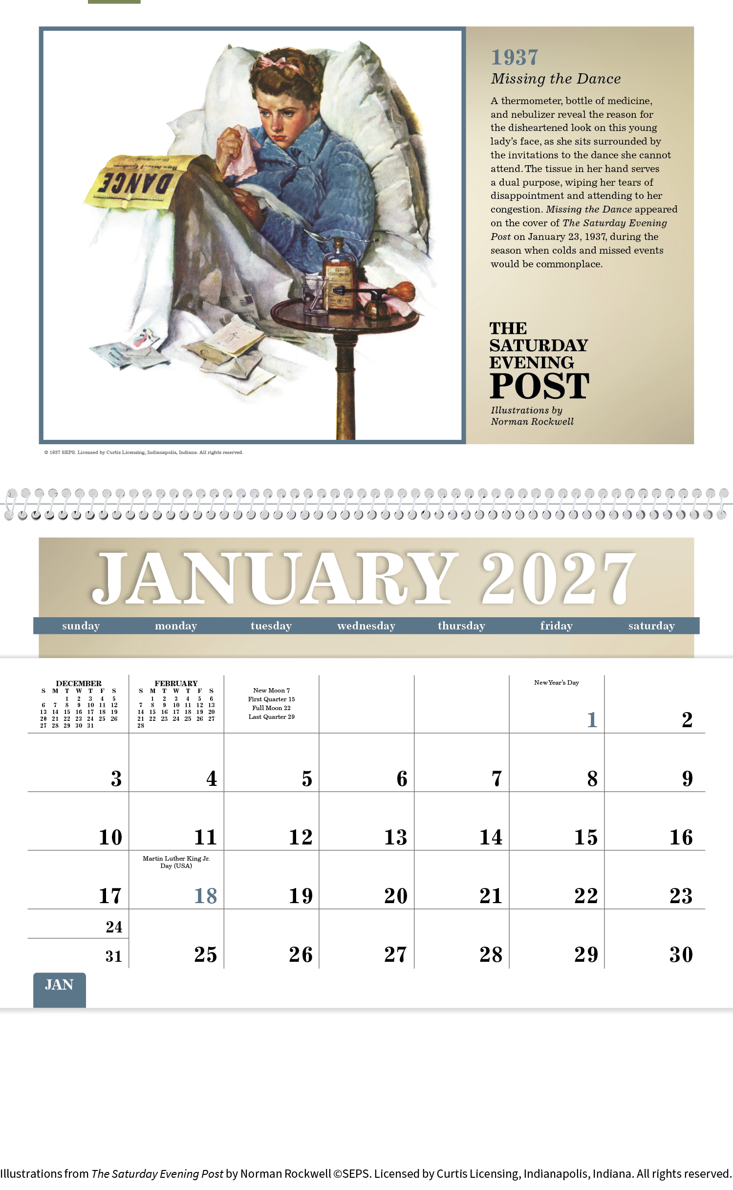 Triumph® Calendars The Saturday Evening Post Pocket Calendar 52