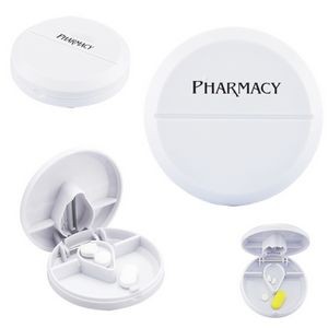 7 Day Round Pill Case With Easy Slide Spin 6