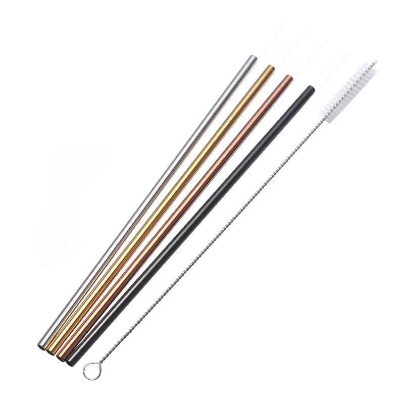 Straight Steel Straw/Brush 3