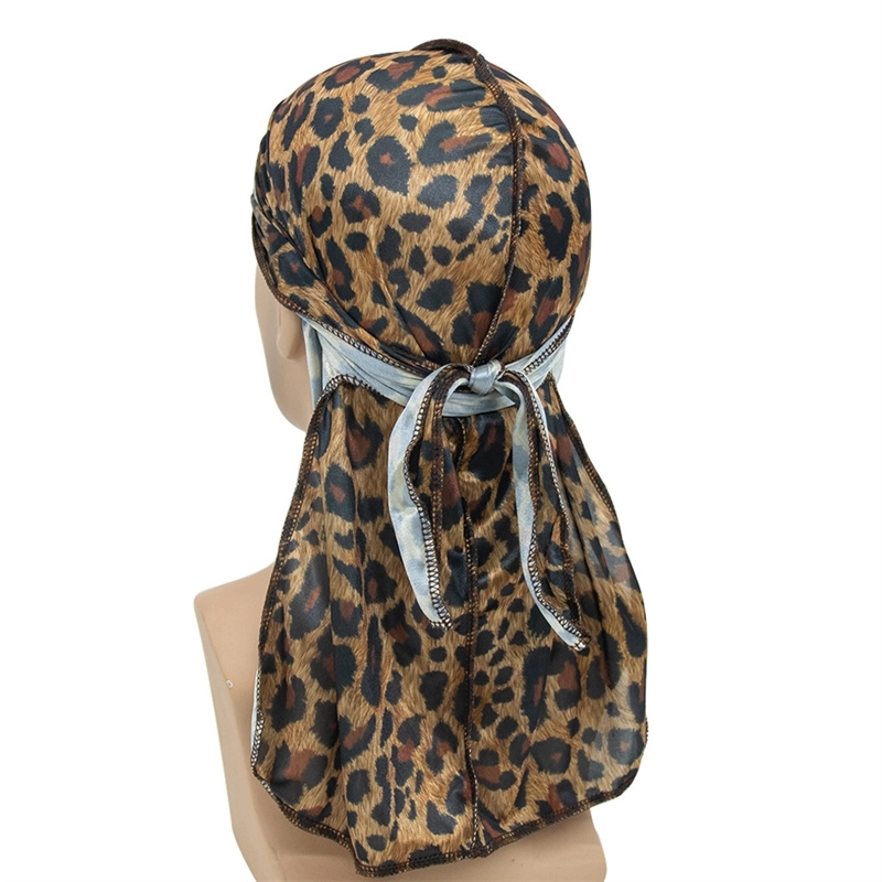 Silky Leopard-print Headwrap Cap 5