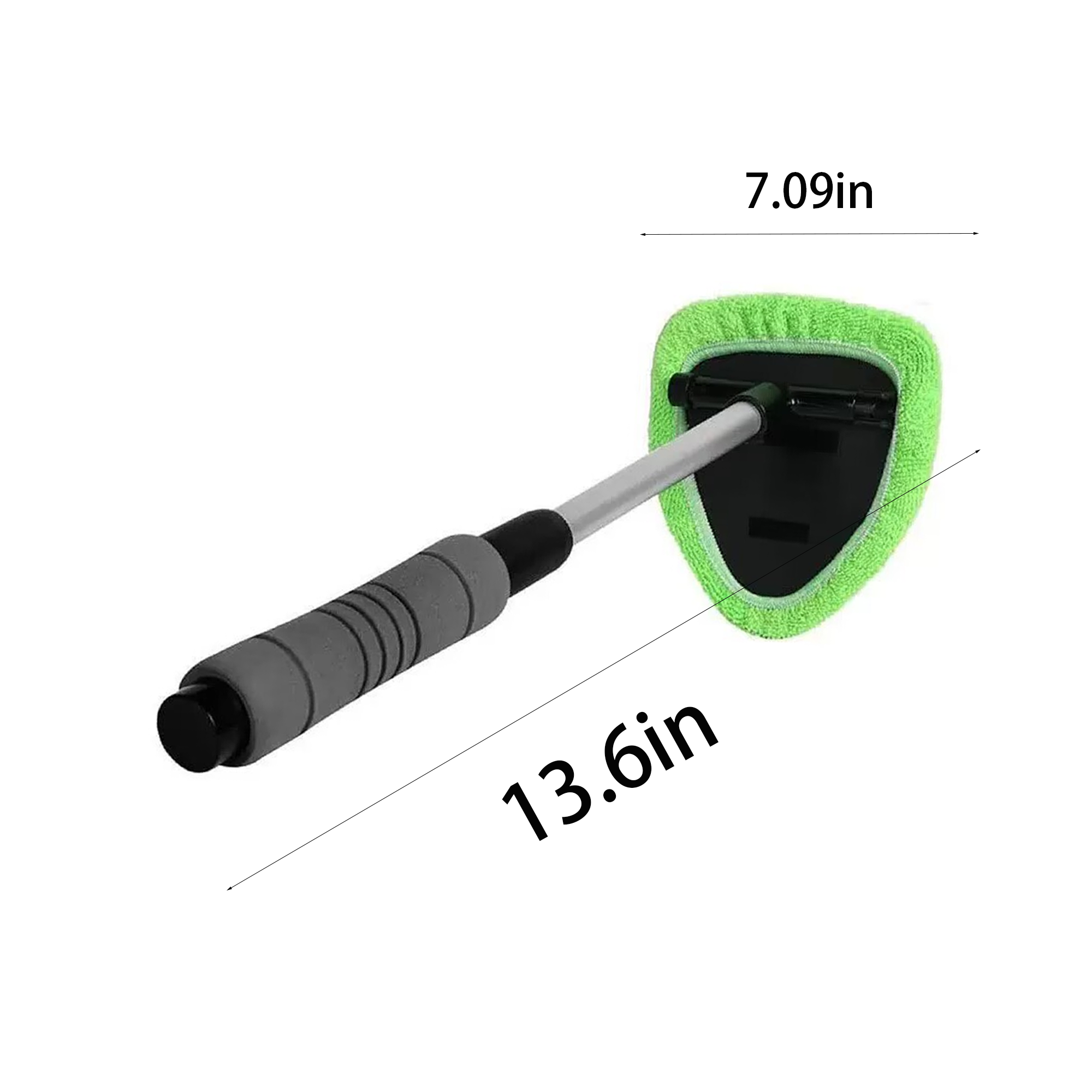 Microfiber Car Window Cleaning Tool With 2 Cloth Pad 3
