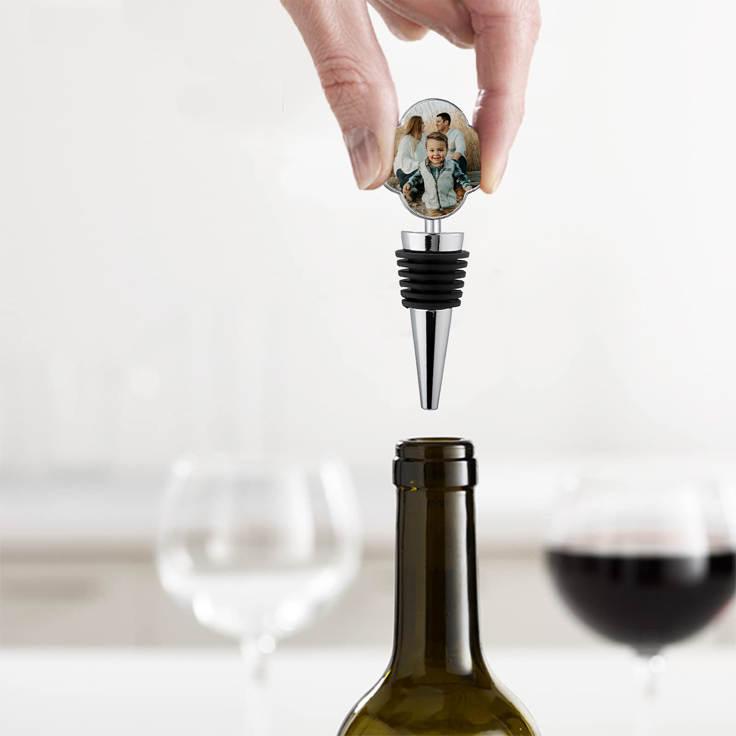 Full Color Metal Savor Wine Bottle Stopper 5
