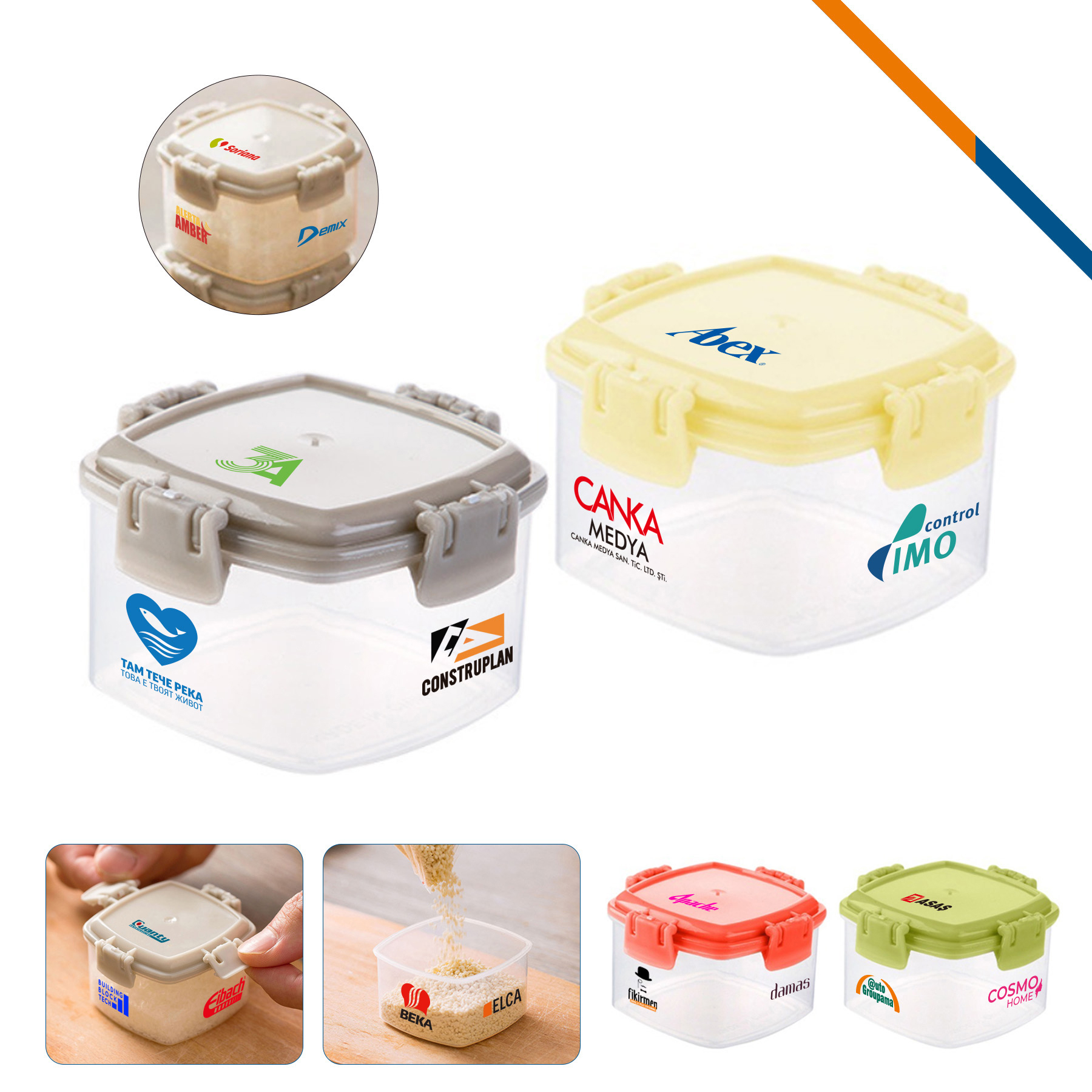 Lunox PE Square Fresh Keeping Box 2