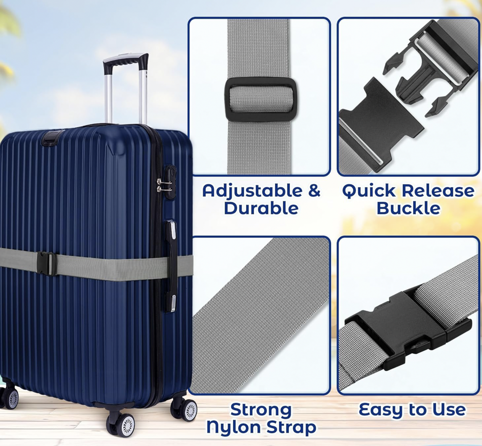 Durable Polyester Luggage Straps 2