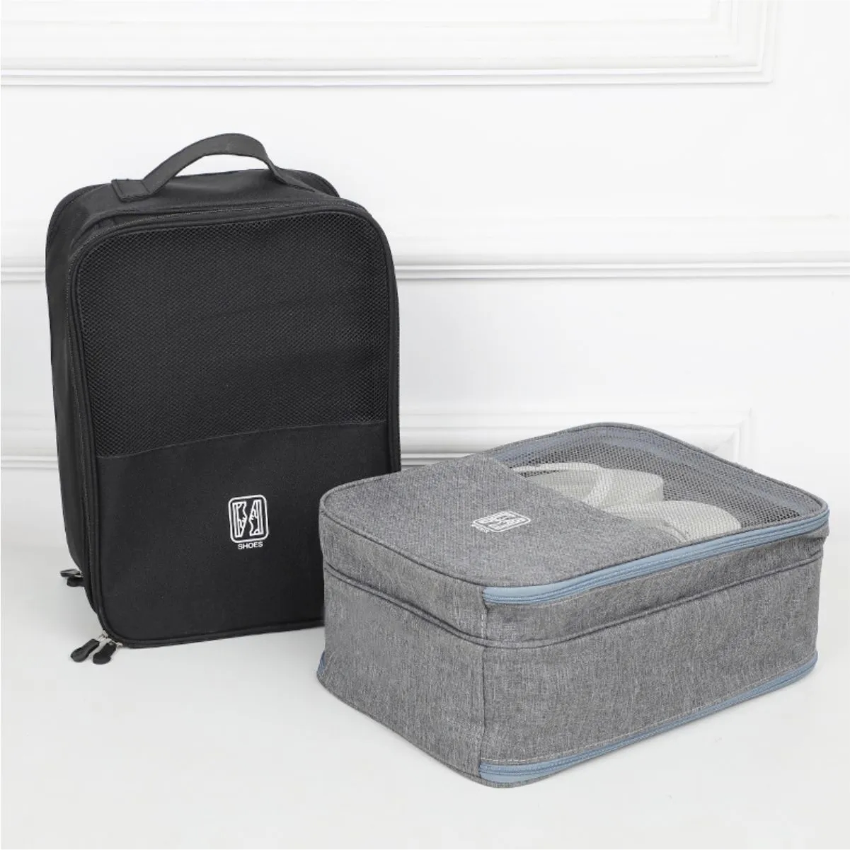 Portable Travel Shoe Bag Organizer Storage W/ Luggage Strap 4