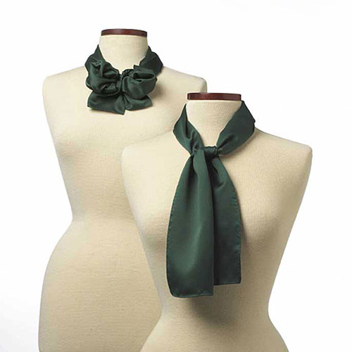 Hunter Green Polyester Satin Scarf - 8"x45" 2