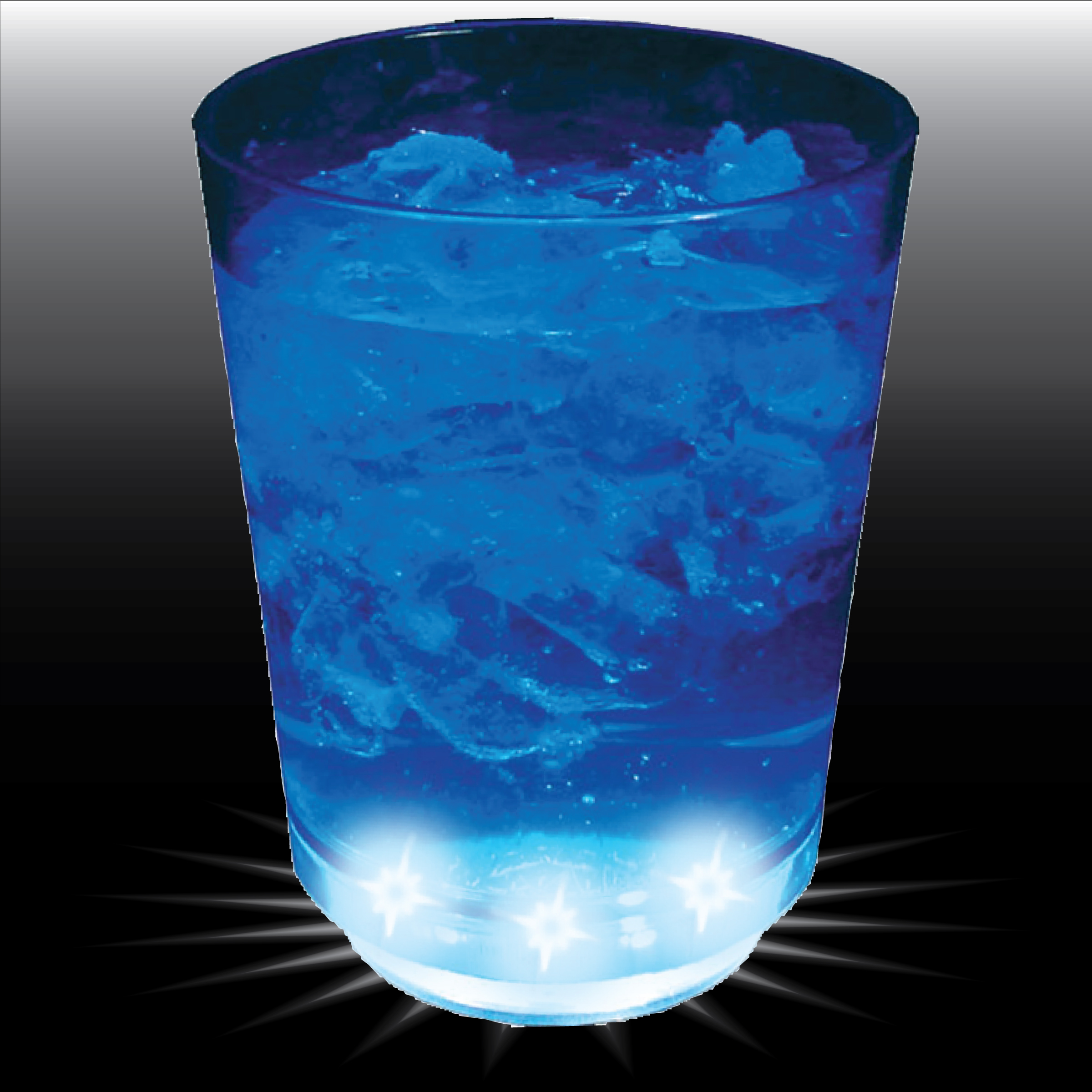 12oz 5-Light Plastic Rocks Cup 8