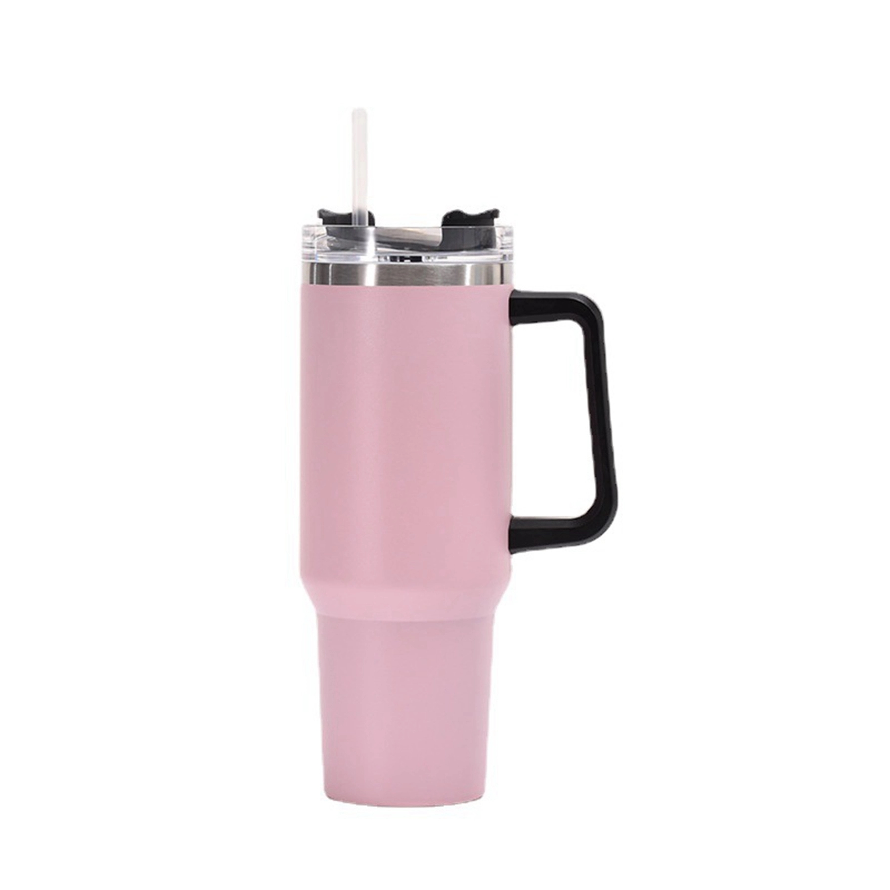 30 Oz. Vacuum Stainless Steel Tumbler with Handle & Straw 11