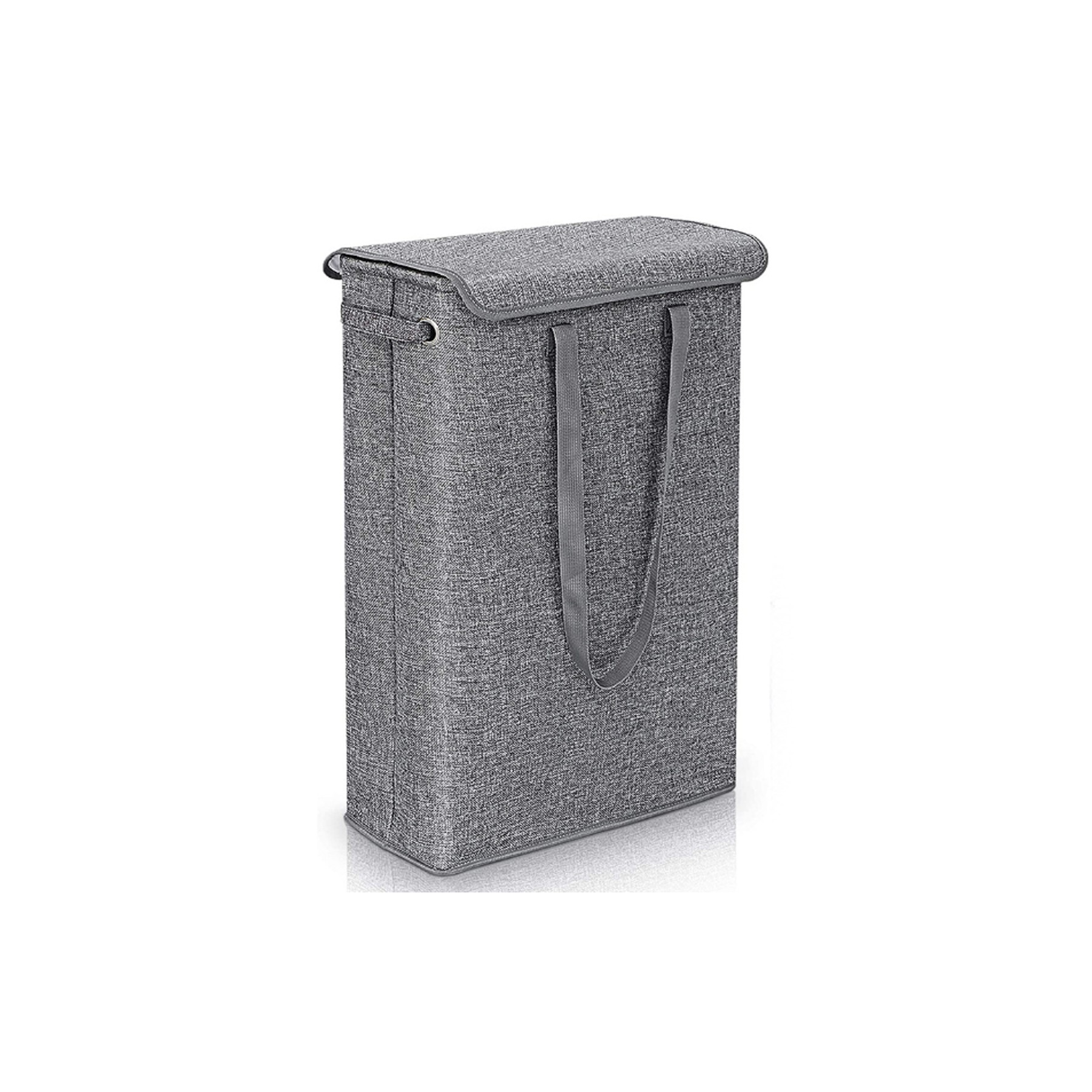 45L Slim Laundry Basket with Lid 3