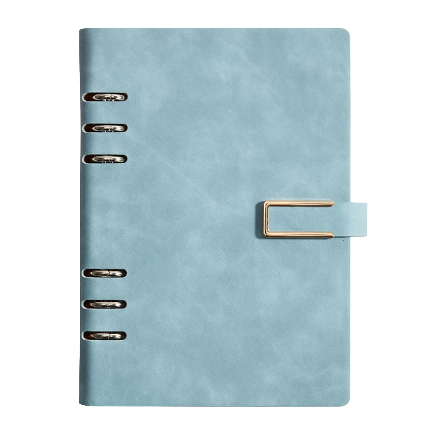 Refillable 6-Rings Hardcover Notebook W/ Magnetic U-Closure 7
