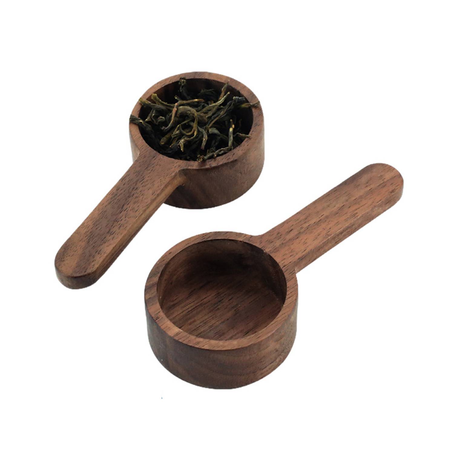 Walnut Short Handle Coffee Bean Measuring Spoon 4