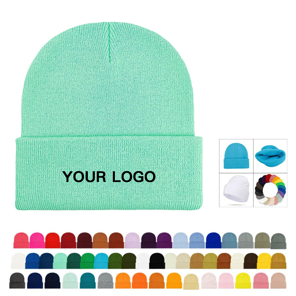 Classic Knit Beanie Cap for Winter Activities 10