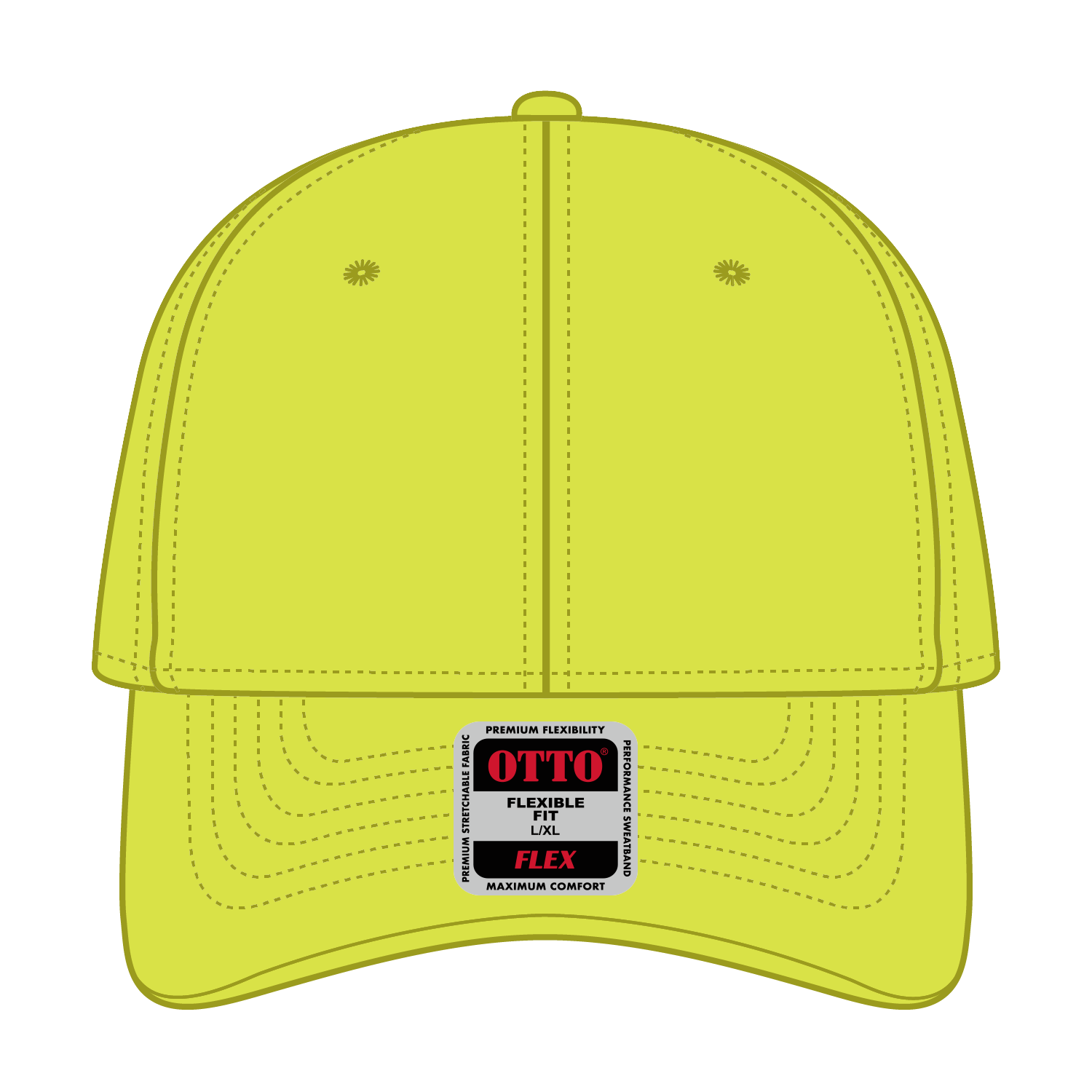 OTTO CAP® OTTO FLEX® Fitted UPF 50+ 6 Panel Low Profile Baseball Cap 23