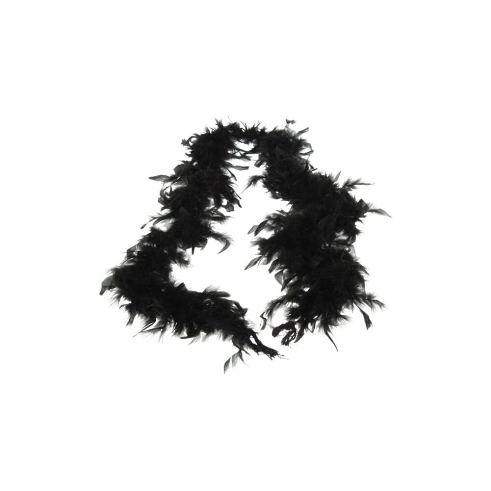 Black Feather Boa - 6' 2