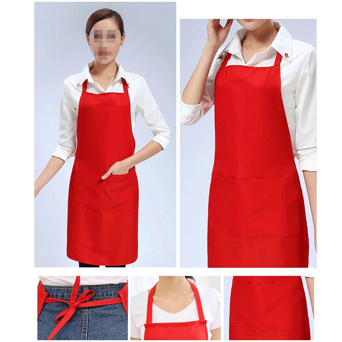 Kitchen Bib Aprons With Pockets 3