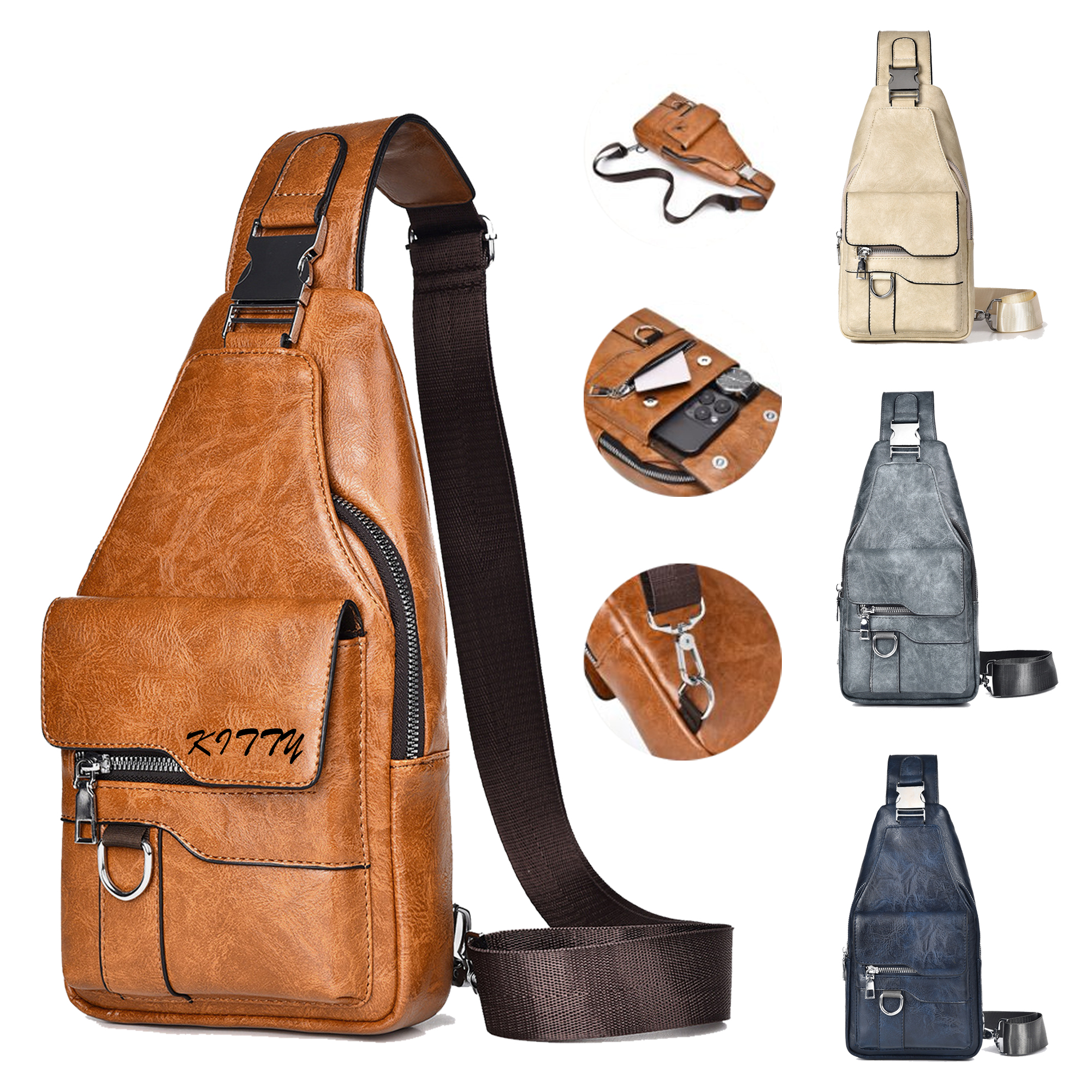 Large-Capacity Retro Versatile Crossbody Chest Bag
