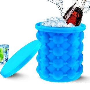 2 in 1 Silicone Ice Bucket Ice Mold / Lid 5