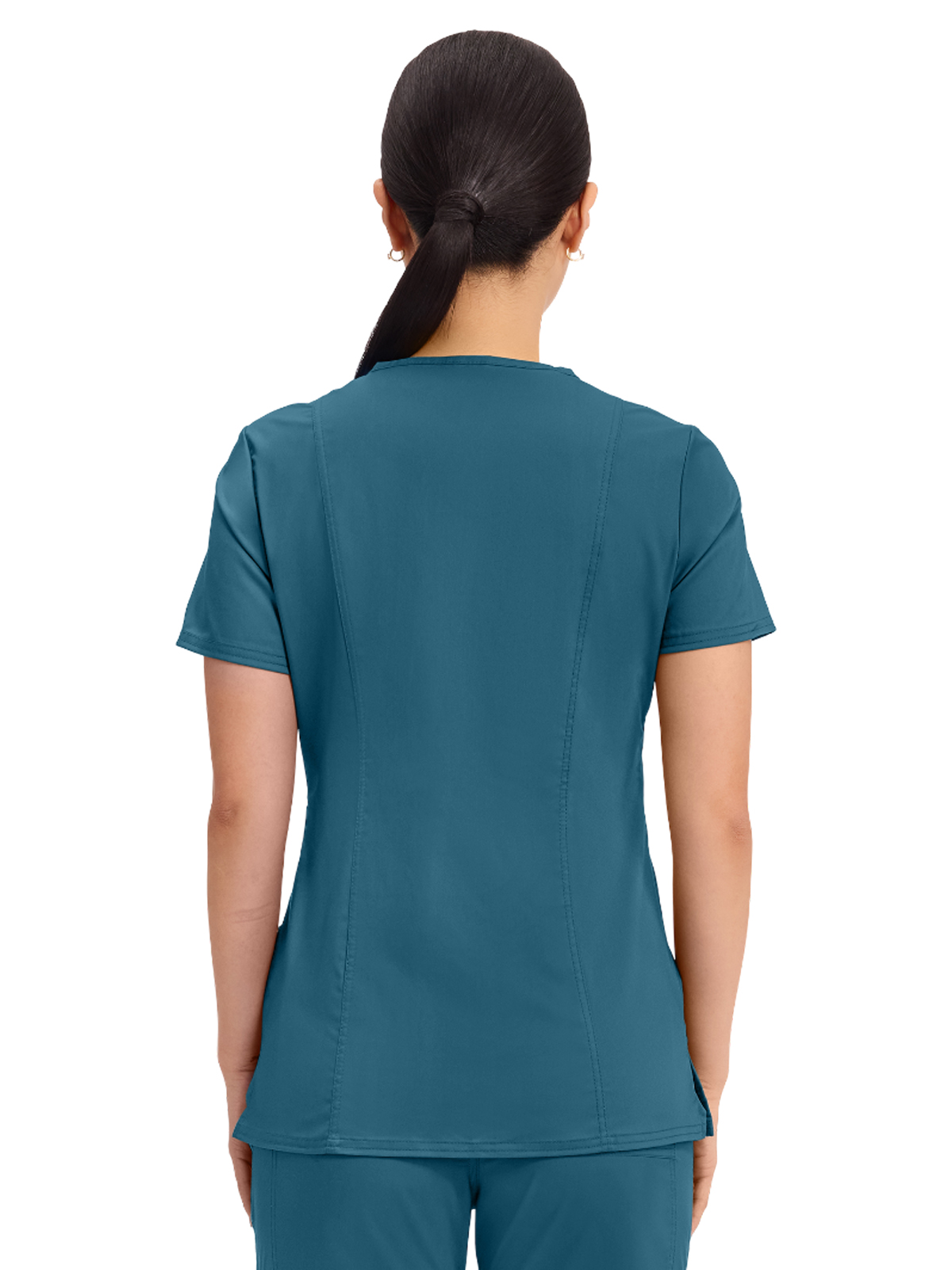 Cherokee - Workwear Revolution - Women's 2-Pocket Mock Wrap Top 25