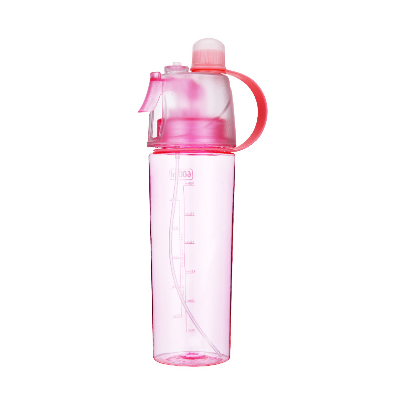 Portable Plastic Water Bottles Sprayer Summer Sports Travel 3