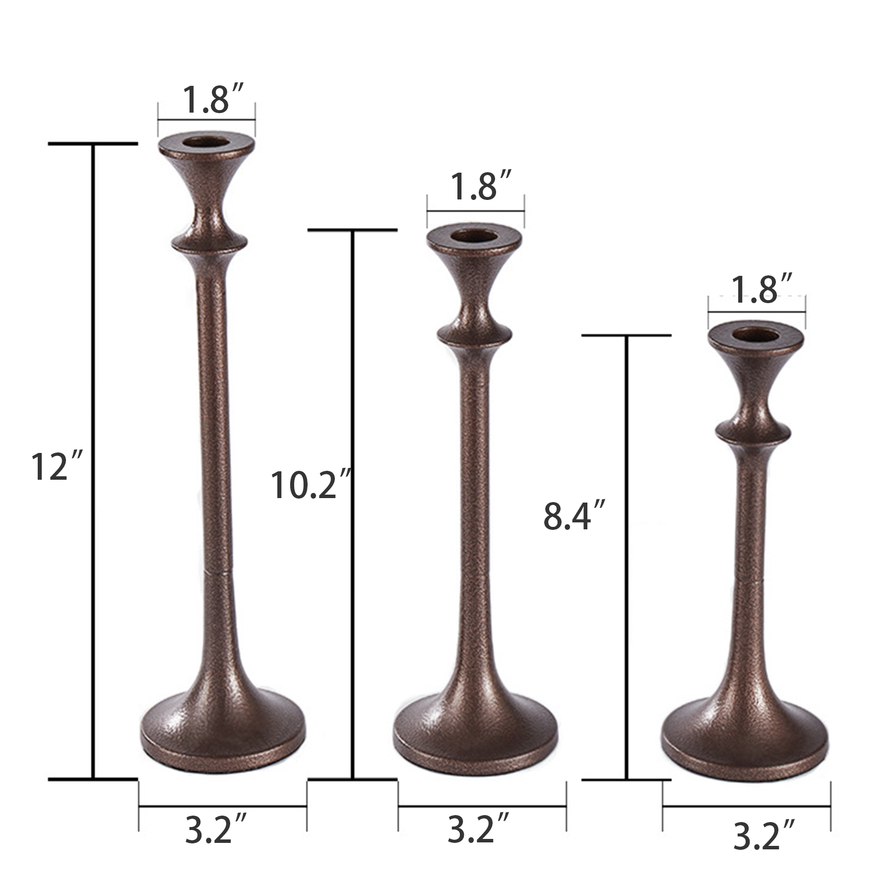 Iron Candlesticks Holders Decorative Home Decor Wedding 8