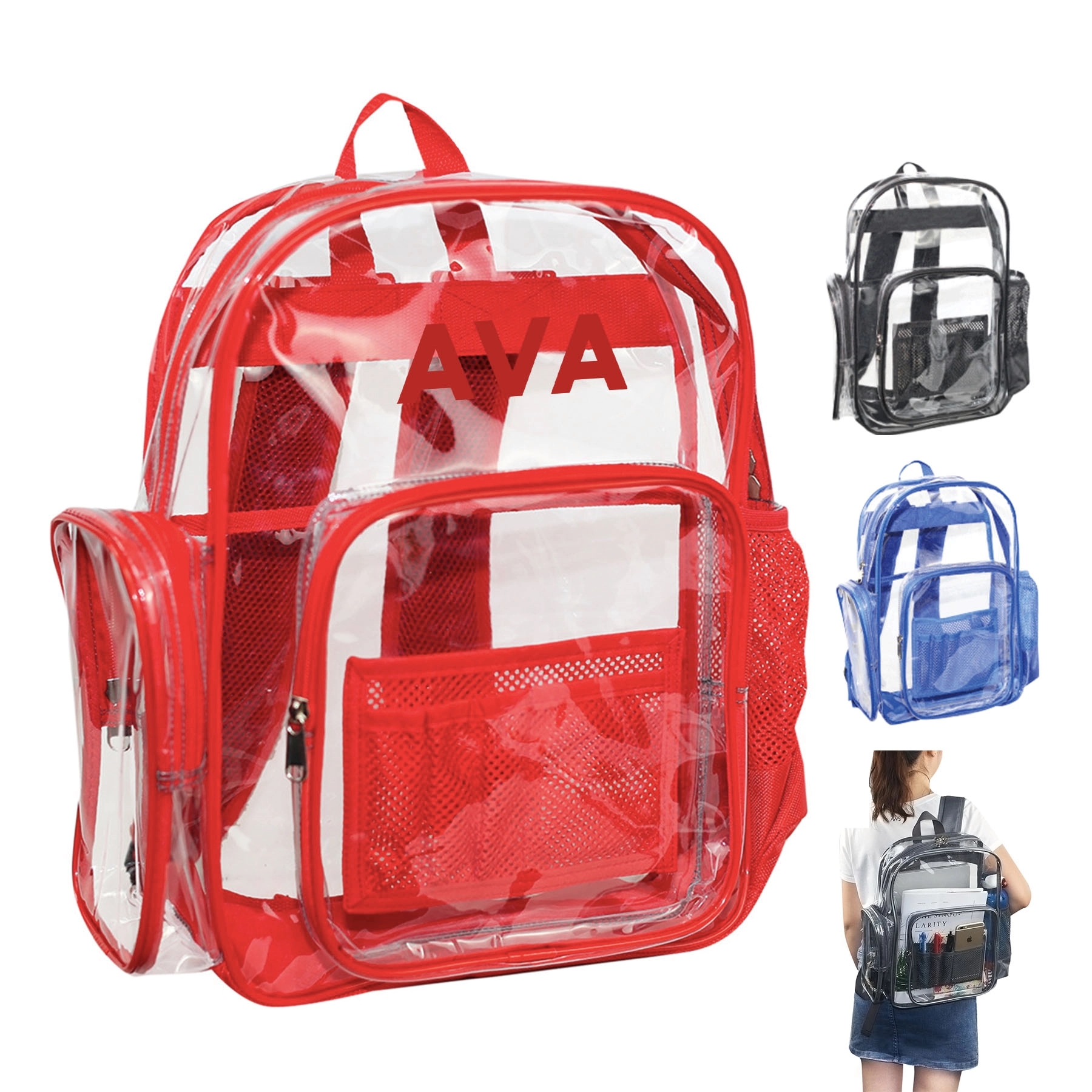 Large Capacity Transparent Pvc Backpack 2