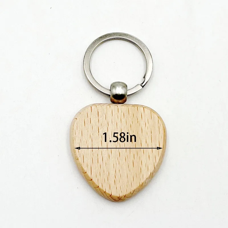 Multi-style Wood Keychain 3