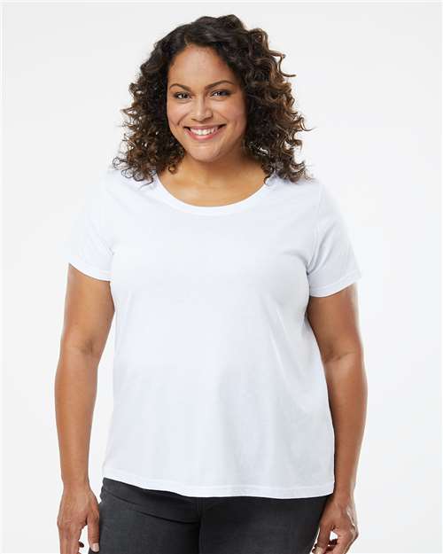 Women's Curvy Collection Fine Jersey Tee - 3816 156