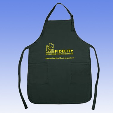POLY-COTTON APRON WITH 2 POCKETS 2