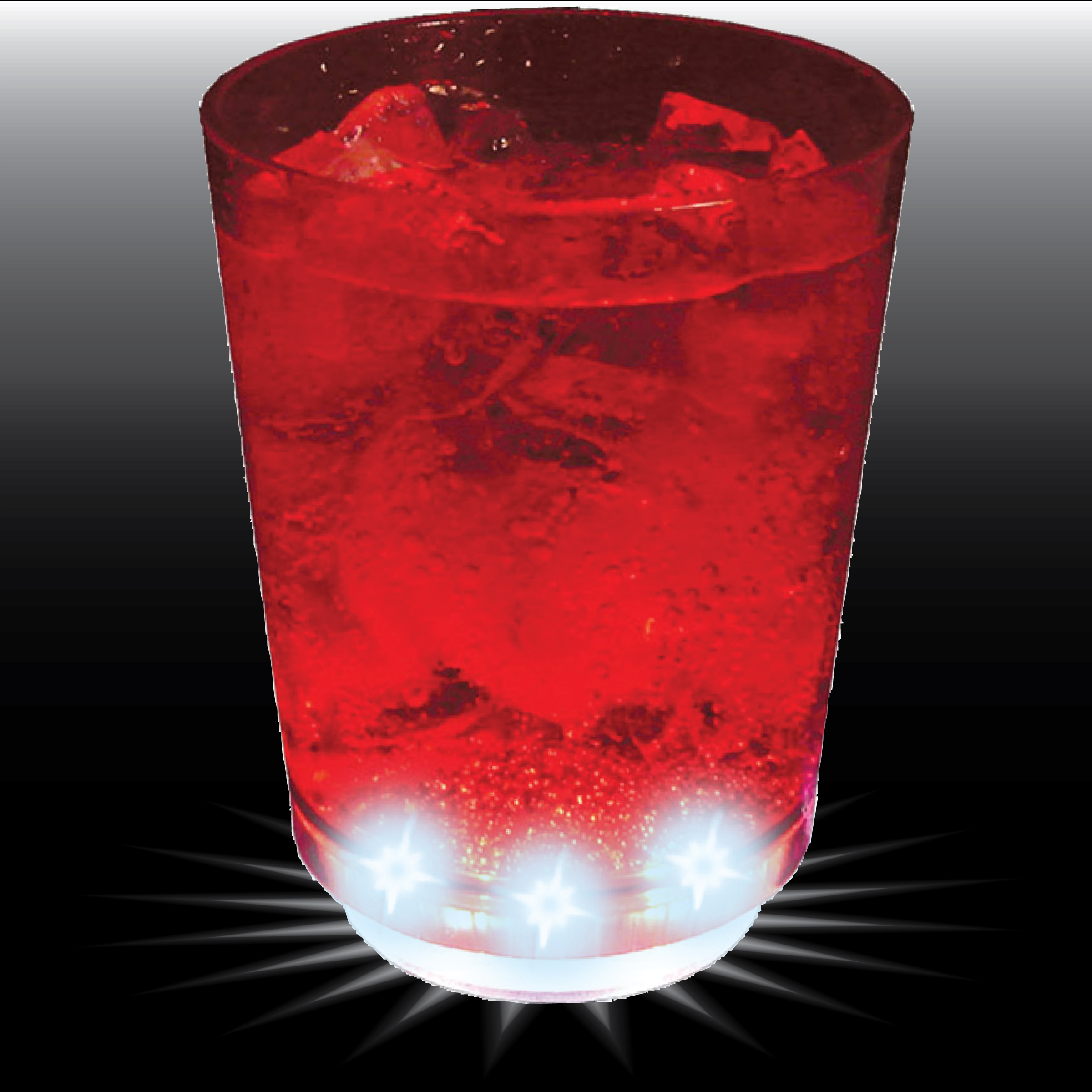 12oz 5-Light Plastic Rocks Cup 12