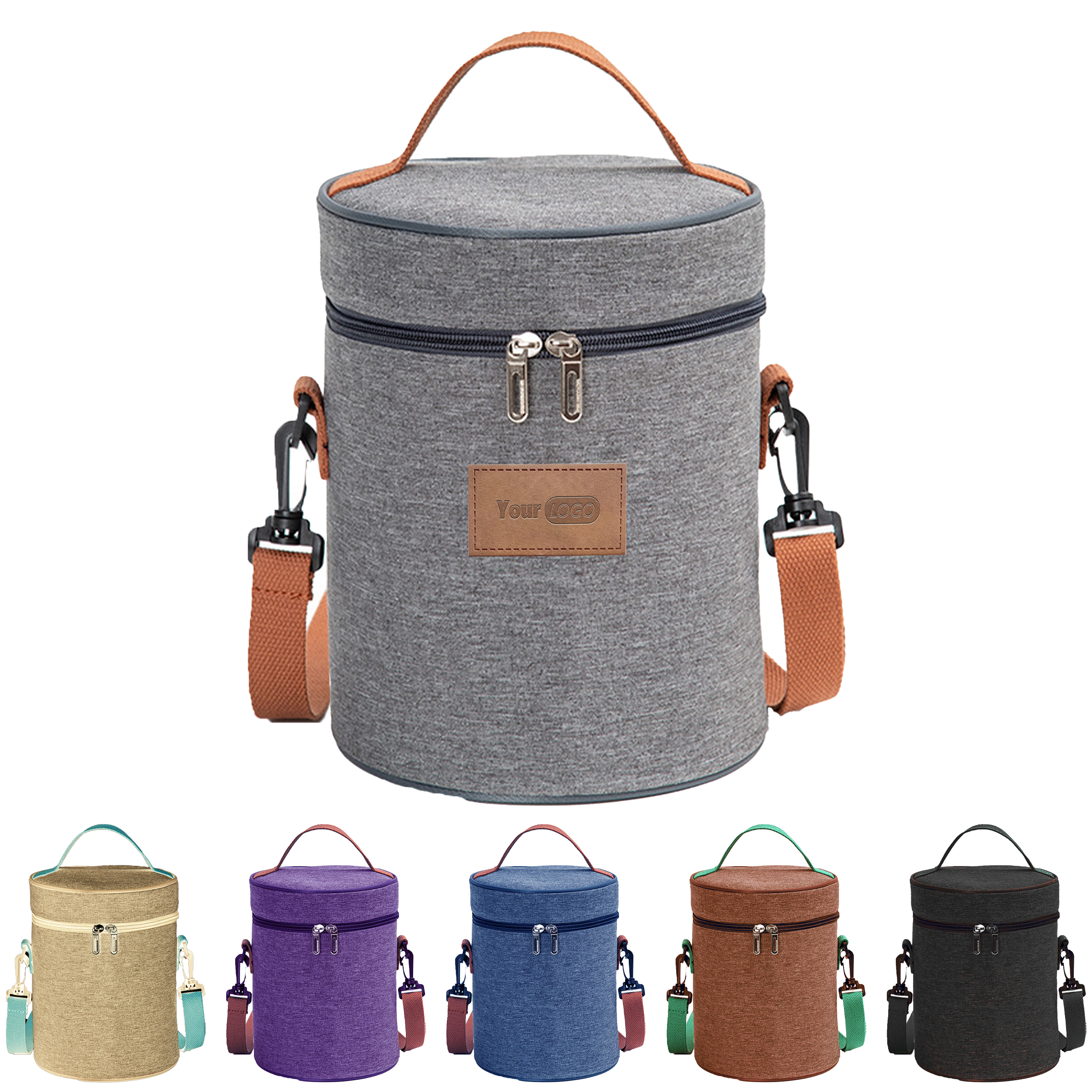 Oxford Practical And Stylish Insulated Lunch Box Lunch Bag With Shoulder Strap 3