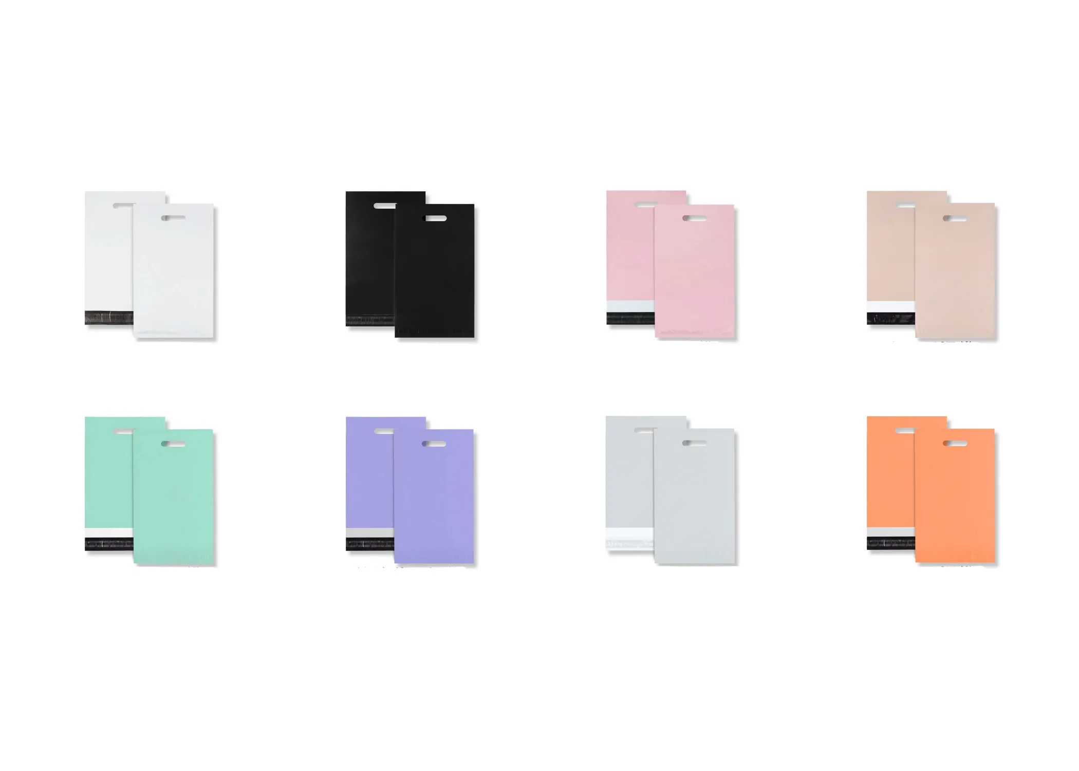 17.7" x 21.7"Custom poly mailers with handles 4