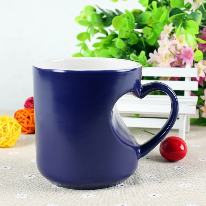 10 Oz. Magical Color Changing Mug Coffee Cup Heart Handle 4