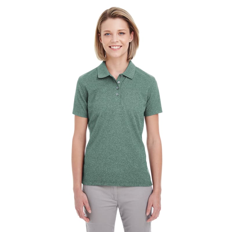 UltraClub Ladies' Heathered Piqué Polo 1
