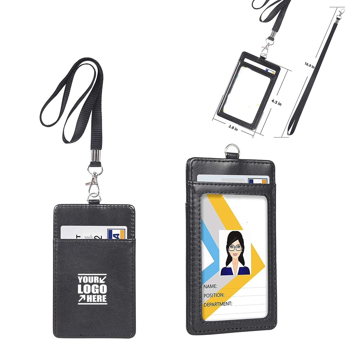 Hot Selling PU Multi Function Card with Lanyard 3