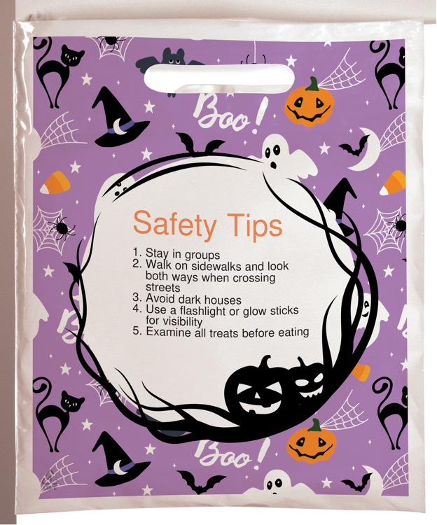 Halloween Scatter Design 1 Plastic Bag (7.5" x 9") 3