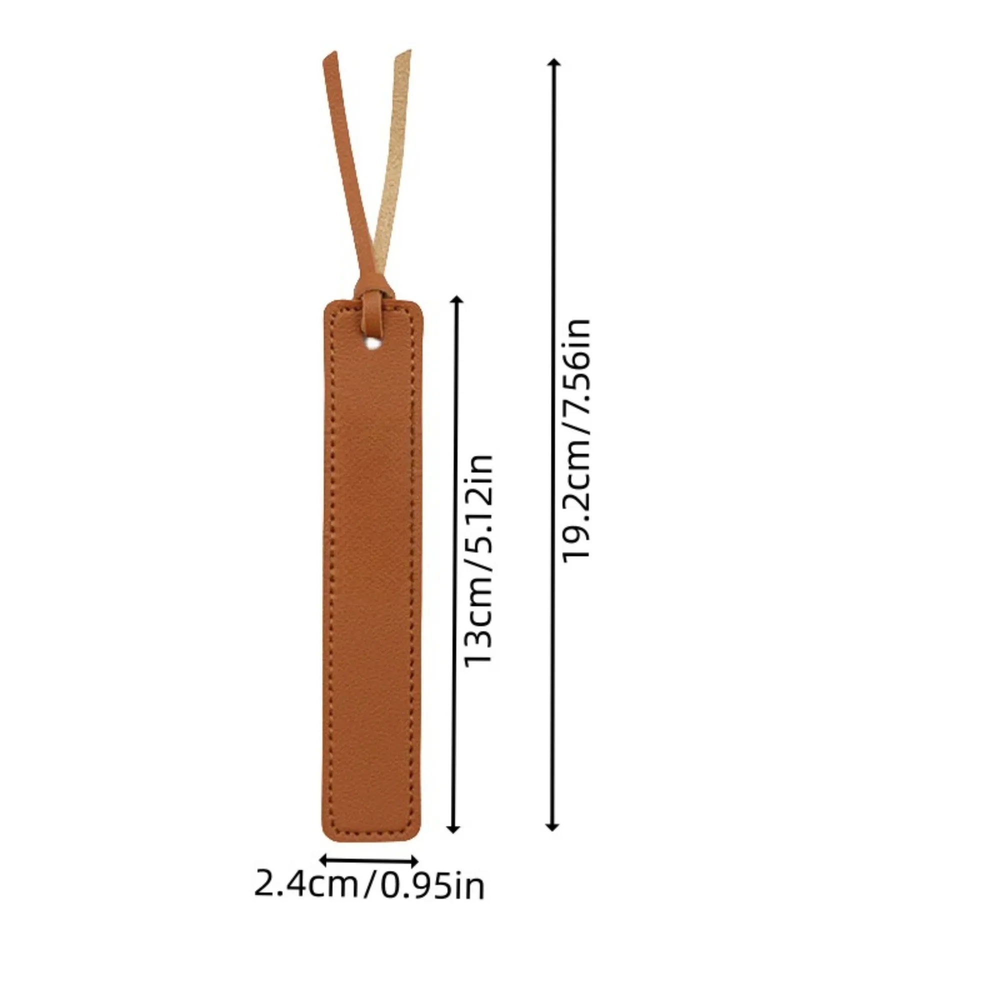 PU Leather Bookmark Classic Stitched Page Markers 8