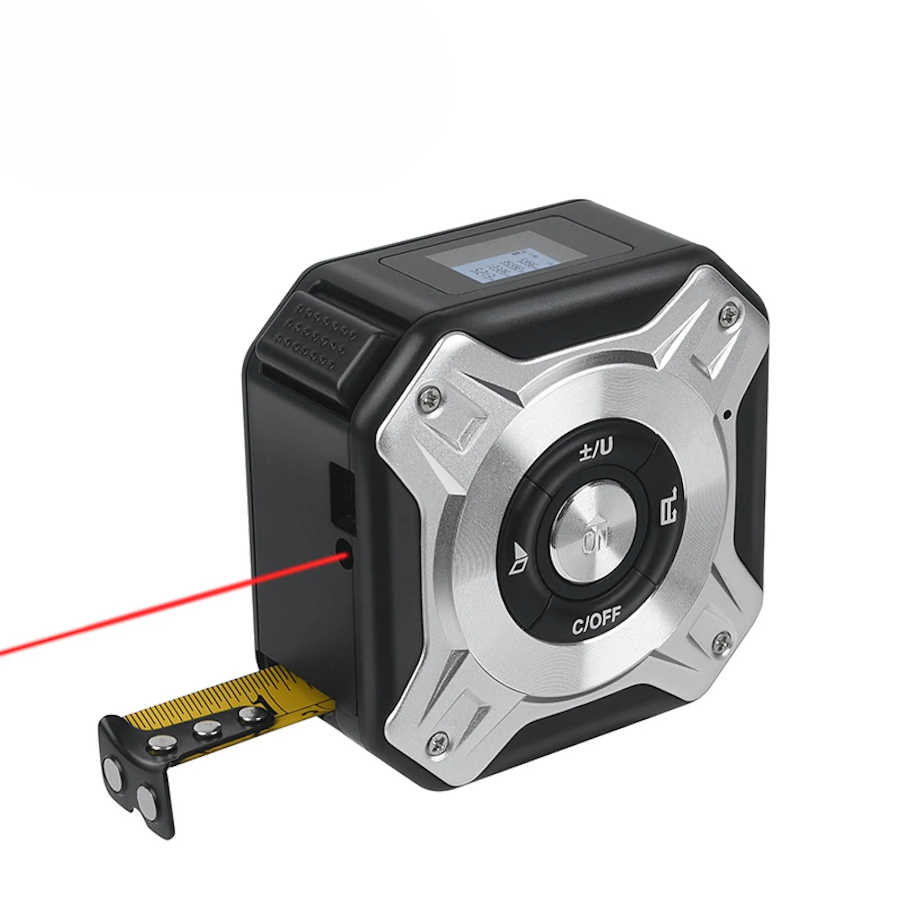 2 in 1 USB Rechargable Lasers Distance Tape Measure 5