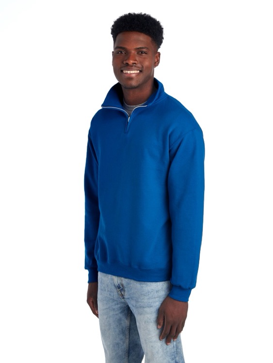 JERZEES NuBlend® Unisex Quarter-Zip Cadet Collar Sweatshirt, custom hoodie or sweatshirt with logo imprint 32